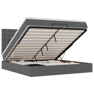 vidaXL &Omicron;&theta;&omega;&mu;&alpha;&nu;&iota;&kappa;ό &kappa;&rho;&epsilon;&beta;ά&tau;&iota; &mu;&epsilon; &sigma;&tau;&rho;ώ&mu;&alpha; & LEDs &Sigma;&kappa;&omicron;ύ&rho;&omicron; &gamma;&kappa;&rho;&iota; 160x200cm ύ&phi;&alpha;&sigma;&mu;&alpha;