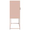 vidaXL Highboard Ροζ 68x39x107 cm Ατσάλι