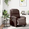 vidaXL Πολυθρόνα Ηλεκτρική Ανακλινόμενη Καφέ Συνθ. Δέρμα