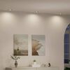 vidaXL Spotlights με προβολείς 12 pcs Ασημί 9 x 9 εκ. Μέταλλο