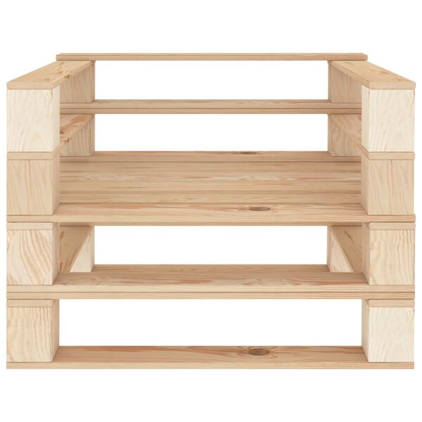 vidaXL Σαλόνι Κήπου από Παλέτες Σετ 7 Τεμαχίων Ξύλινο