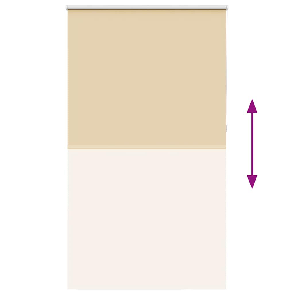 vidaXL Roller Blind Blackout Μπεζ 140x210 cm Πλάτος υφάσματος 136,6cm
