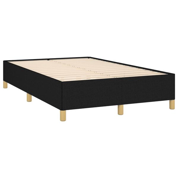 vidaXL Σκελετός Κρεβατιού Χωρίς Στρώμα Μαύρο 120x200 εκ. Υφασμάτινο