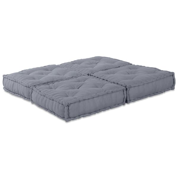 vidaXL Μαξιλάρι 2 pcs Γκρι 70 x 70 x 36 εκ Πολυεστέρας