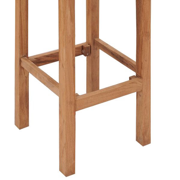 vidaXL Σκαμπό Μπαρ 4 τεμ. από Μασίφ Ξύλο Teak