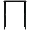 vidaXL πάγκος εργασίας σκούρο καφέ 80x60x(71,5-98) cm μασίφ ξύλο δρυς