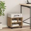 vidaXL Σταντ Εκτυπωτή με αποθήκευση artisan δρυς 41 x 32 x 33.5 εκ.