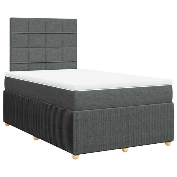 vidaXL &Kappa;&rho;&epsilon;&beta;ά&tau;&iota; Boxspring &mu;&epsilon; &Sigma;&tau;&rho;ώ&mu;&alpha; &Sigma;&kappa;&omicron;ύ&rho;&omicron; &Gamma;&kappa;&rho;&iota; 120x200 &epsilon;&kappa;. &Upsilon;&phi;&alpha;&sigma;&mu;ά&tau;&iota;&nu;&omicron;
