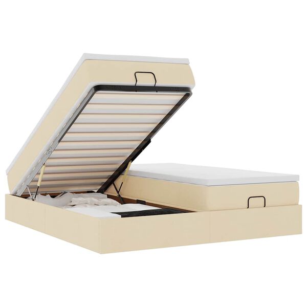 vidaXL &Omicron;&theta;&omega;&mu;&alpha;&nu;&iota;&kappa;ό &Kappa;&rho;&epsilon;&beta;ά&tau;&iota; &mu;&epsilon; &Sigma;&tau;&rho;ώ&mu;&alpha;&tau;&alpha; &Kappa;&rho;έ&mu;&alpha; 200x200cm Ύ&phi;&alpha;&sigma;&mu;&alpha;