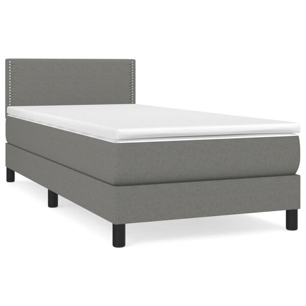 vidaXL &Kappa;&rho;&epsilon;&beta;ά&tau;&iota; Boxspring &mu;&epsilon; &Sigma;&tau;&rho;ώ&mu;&alpha; &Sigma;&kappa;&omicron;ύ&rho;&omicron; &Gamma;&kappa;&rho;&iota; 90x200 &epsilon;&kappa;. &Upsilon;&phi;&alpha;&sigma;&mu;ά&tau;&iota;&nu;&omicron;