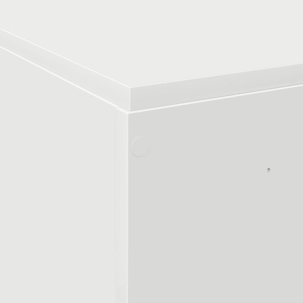 vidaXL Κρεβάτι αποθήκευσης Λευκό 160x200 εκ