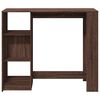 vidaXL Τραπέζι Κονσόλα με Ράφι Καφέ Δρυς 124x46x103,5εκ. Επεξεργ. Ξύλο
