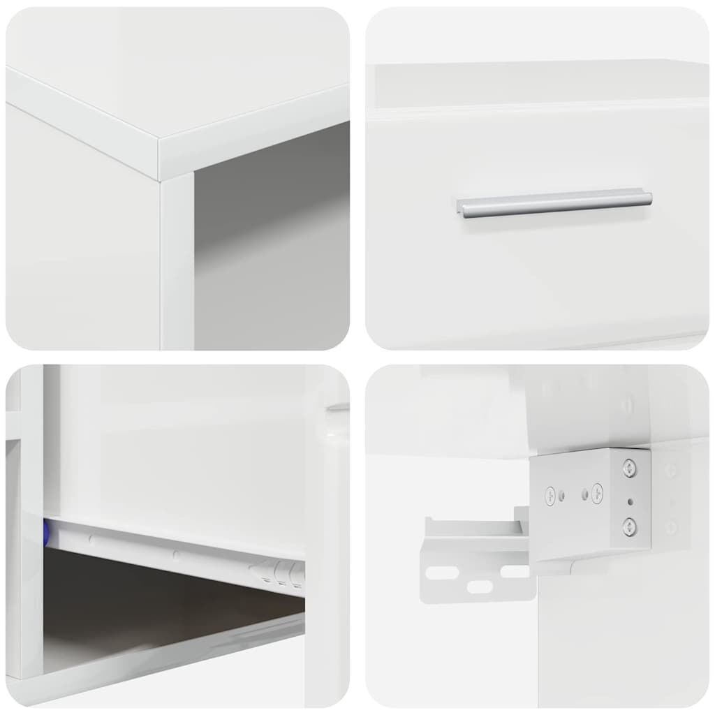 vidaXL Ντουλάπι TV με συρτάρι Γκρι σκυροδέματος 150 x 39 x 30 εκ