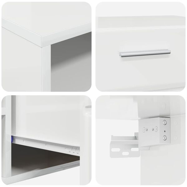 vidaXL Ντουλάπι TV με συρτάρι Γκρι σκυροδέματος 150 x 39 x 30 εκ