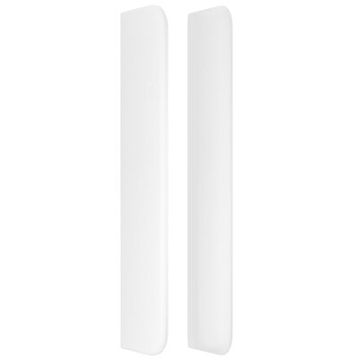 vidaXL Κρεβάτι Boxspring με Στρώμα Λευκό 180x200 εκ. Συνθετικό Δέρμα