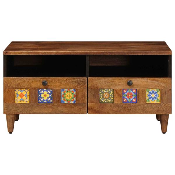 vidaXL &Nu;&tau;&omicron;&upsilon;&lambda;ά&pi;&iota; TV &mu;&epsilon; &rho;ά&phi;&iota; &Kappa;&alpha;&rho;&upsilon;&delta;&iota;ά 70 x 33 x 46 &epsilon;&kappa; &Sigma;&tau;&epsilon;&rho;&epsilon;ό &xi;ύ&lambda;&omicron; &mu;ά&nu;&gamma;&kappa;&omicron;