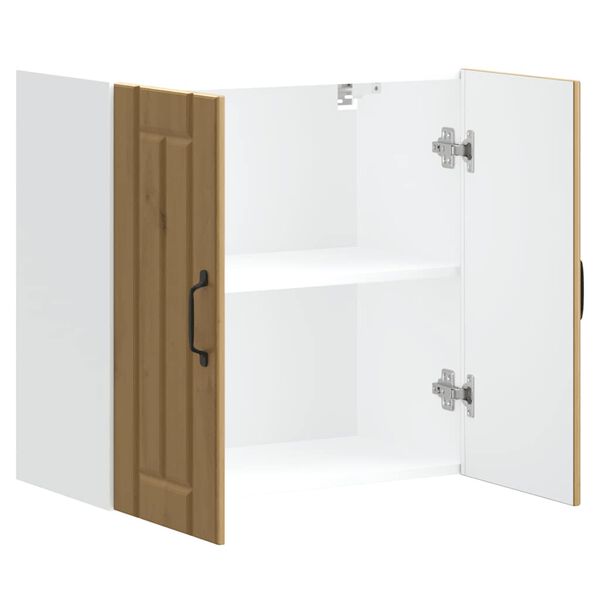 vidaXL ντουλάπι τοίχου κουζίνας "Lucca" Artisan Oak Engineered Wood