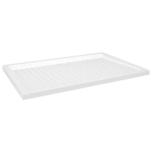 vidaXL Βάση Ντουζιέρας με Σχέδιο Τάπας Λευκή 80 x 120 x 4 εκ. από ABS