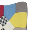 vidaXL Πολυθρόνα Relax Σχέδιο Patchwork Υφασμάτινη με Σκαμπό