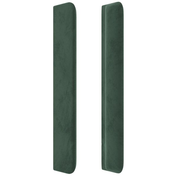 vidaXL Κεφαλάρι με Πτερύγια Πράσινο 83x16x118/128 εκ. Βελούδινο