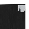 vidaXL Κεφαλάρι Μαύρη δρυς 200 x 1,5 x 80 εκ. Επεξεργασμένο ξύλο