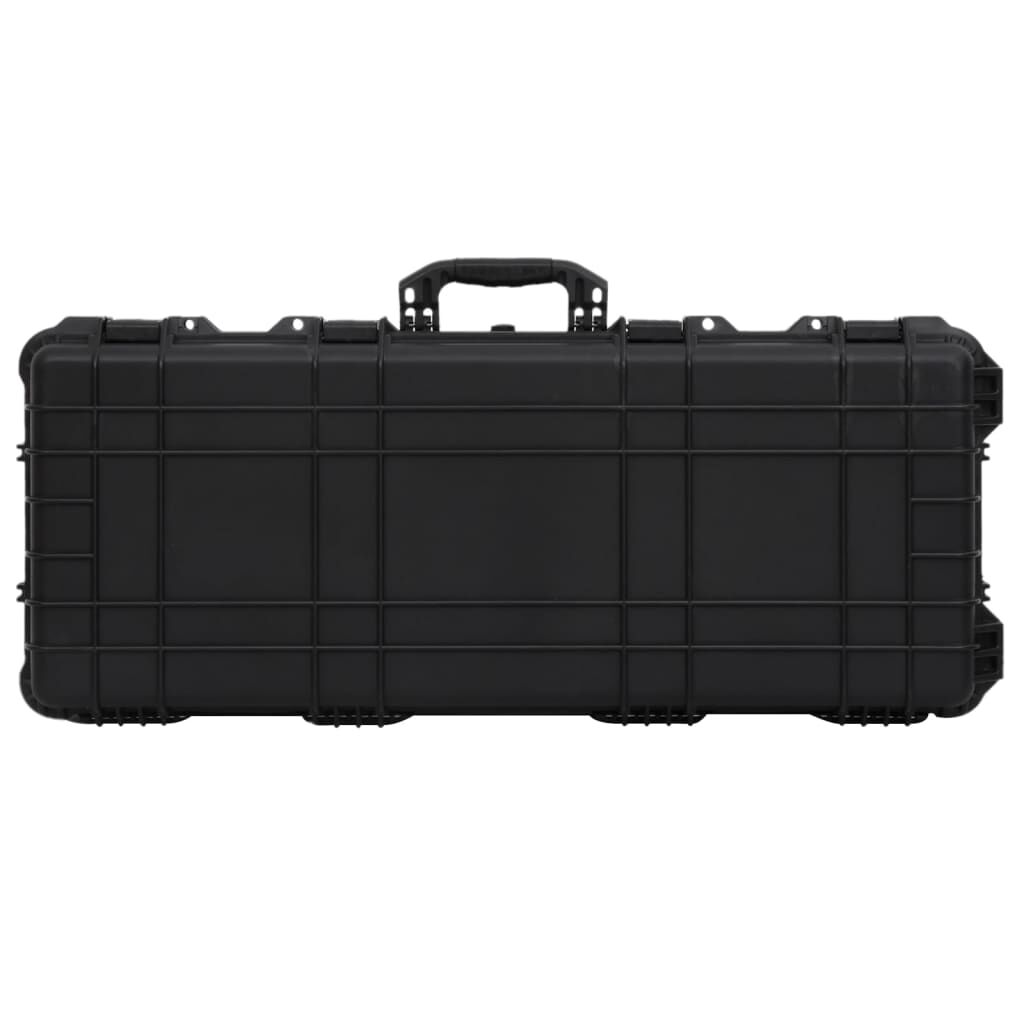 vidaXL Θήκη Πτήσης με Ρόδες Μαύρη 96 x 42 x 167 εκ. από Πολυπροπυλένιο