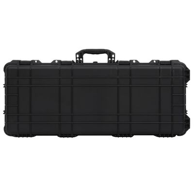vidaXL Θήκη Πτήσης με Ρόδες Μαύρη 96 x 42 x 167 εκ. από Πολυπροπυλένιο