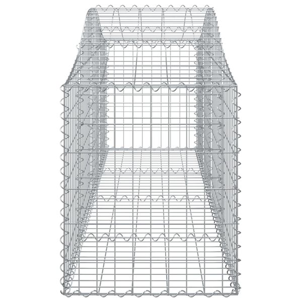 vidaXL Συρματοκιβώτια Τοξωτά 9 τεμ. 200x50x60/80 εκ. Γαλβαν. Ατσάλι
