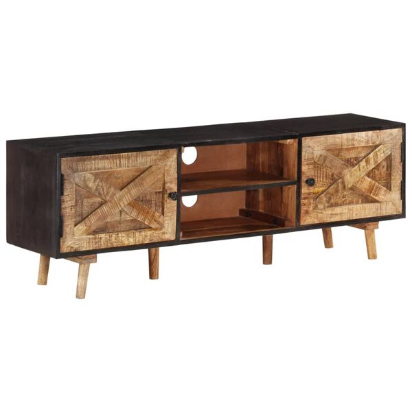 vidaXL Έπιπλο Τηλεόρασης 140x30x46 εκ. Ακατέργαστο Μάνγκο&Μασίφ Ακακία
