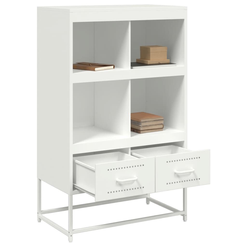 vidaXL Ντουλάπι Λευκό 68x39x111,5 εκ. από Χάλυβα