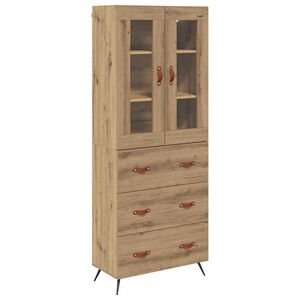 vidaXL &Upsilon;&psi;&eta;&lambda;ό&sigmaf; &Nu;&tau;&omicron;&upsilon;&lambda;ά&pi;&iota; &mu;&epsilon; &Rho;ά&phi;&iota; 2 &tau;&mu;&chi;. Artisan Oak 69,5 x 34 x 180 &epsilon;&kappa;.