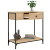 vidaXL Τραπέζι Κονσόλα Sonoma Δρυς 75x34,5x75 εκ. Επεξεργασμένο Ξύλο