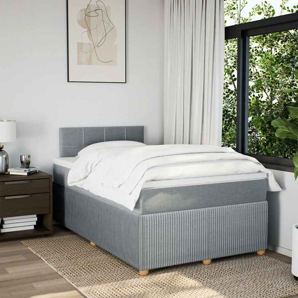vidaXL &Kappa;&rho;&epsilon;&beta;ά&tau;&iota; Boxspring &mu;&epsilon; &Sigma;&tau;&rho;ώ&mu;&alpha; &Alpha;&nu;&omicron;&iota;&chi;&tau;ό &Gamma;&kappa;&rho;&iota; 120x200 &epsilon;&kappa;. &Upsilon;&phi;&alpha;&sigma;&mu;ά&tau;&iota;&nu;&omicron;