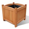 vidaXL Ζαρντινιέρες Υπερυψωμένες Σετ των 2 30 x 30 x 30 εκ. Ξύλινες