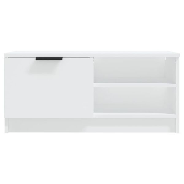 vidaXL Έπιπλο Τηλεόρασης Λευκό 80x35x36,5 εκ. Επεξεργασμένο Ξύλο