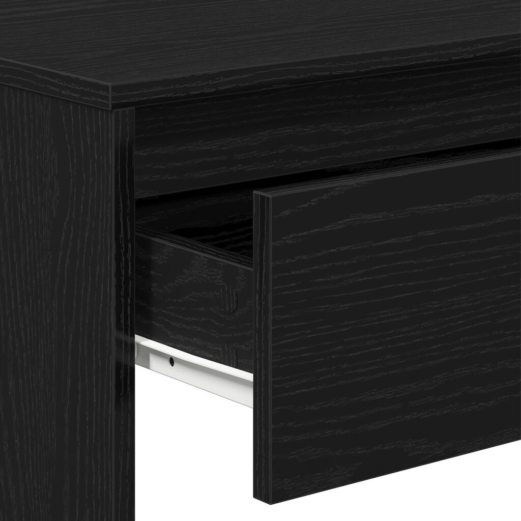 vidaXL Μαύρο Ξύλινο Τραπέζι Κονσόλας - 100x35x76.5 εκ - Επεξεργασμένο Ξύλο