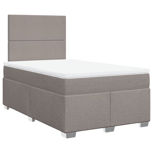 vidaXL &Kappa;&rho;&epsilon;&beta;ά&tau;&iota; Boxspring &mu;&epsilon; &Sigma;&tau;&rho;ώ&mu;&alpha; Taupe 120x200 &epsilon;&kappa;. &Upsilon;&phi;&alpha;&sigma;&mu;ά&tau;&iota;&nu;&omicron;