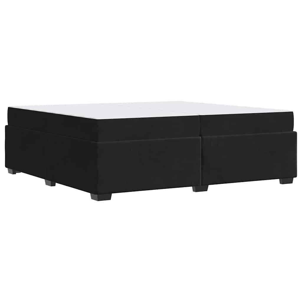 vidaXL Σκελετός Κρεβατιού με στρώμα Μαύρο 200 x 200 cm Βελούδο