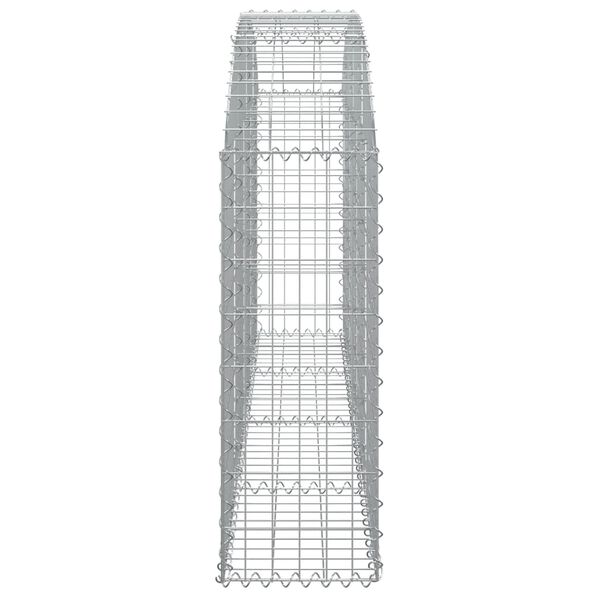 vidaXL Συρματοκιβώτιο Τοξωτό 200x30x80/100εκ. από Γαλβανισμένο Χάλυβα