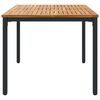 vidaXL Υπαίθρια Τραπέζια Φυσικό και μαύρο 150 x 90 x 75 cm