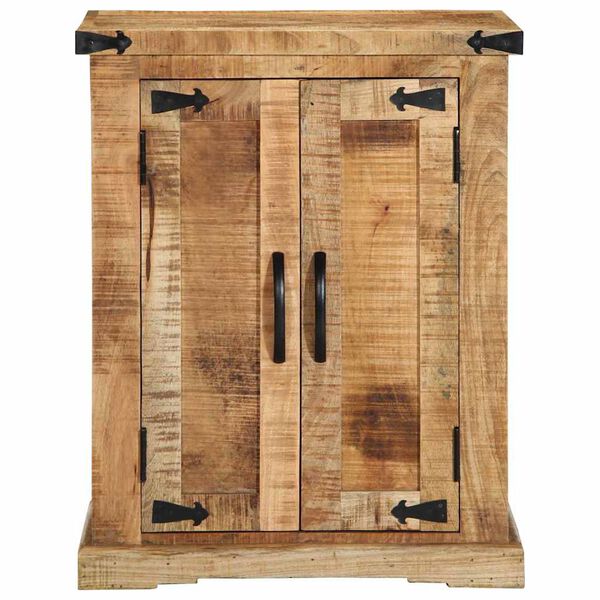 vidaXL Πλαϊνό γραφείο Καφέ 55 x 35 x 70 cm ακατέργαστο ξύλο μάνγκο