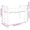 vidaXL Πάγκος Ανοιχτό Γκρι 80 x 45 x 60 εκ. Βελούδινος