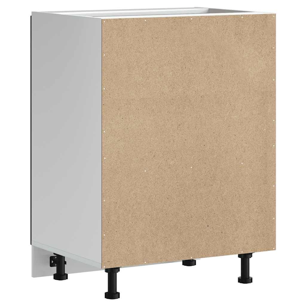 vidaXL Ντουλάπι βάσης νεροχύτη Kalmar Μαύρο 60x46x81,5 εκ. Επεξ. Ξύλο