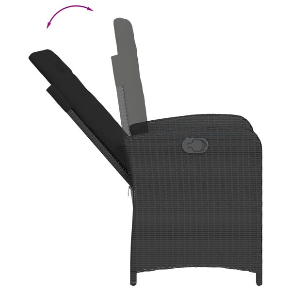 vidaXL &Sigma;&epsilon;&tau; &Tau;&rho;&alpha;&pi;&epsilon;&zeta;&alpha;&rho;ί&alpha;&sigmaf; &Kappa;ή&pi;&omicron;&upsilon; 7 &Tau;&epsilon;&mu;. &Mu;&alpha;ύ&rho;&omicron; &Sigma;&upsilon;&nu;&theta;&epsilon;&tau;&iota;&kappa;ό &Rho;&alpha;&tau;ά&nu; &mu;&epsilon; &Mu;&alpha;&xi;&iota;&lambda;ά&rho;&iota;&alpha;