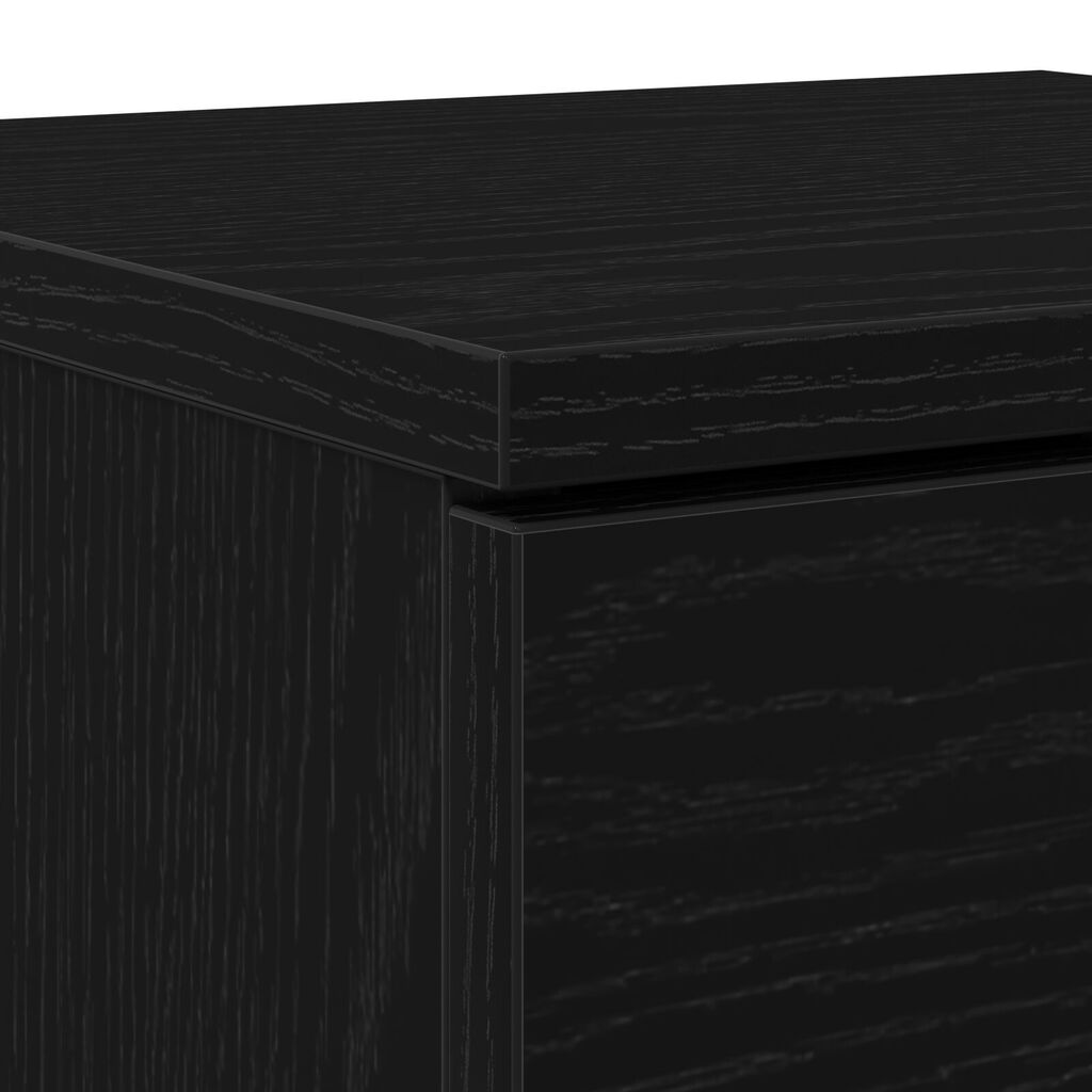 vidaXL Μαύρος Διορθωτής 30x30x70 εκ. Κατασκευασμένος από Επεξεργασμένο Ξύλο