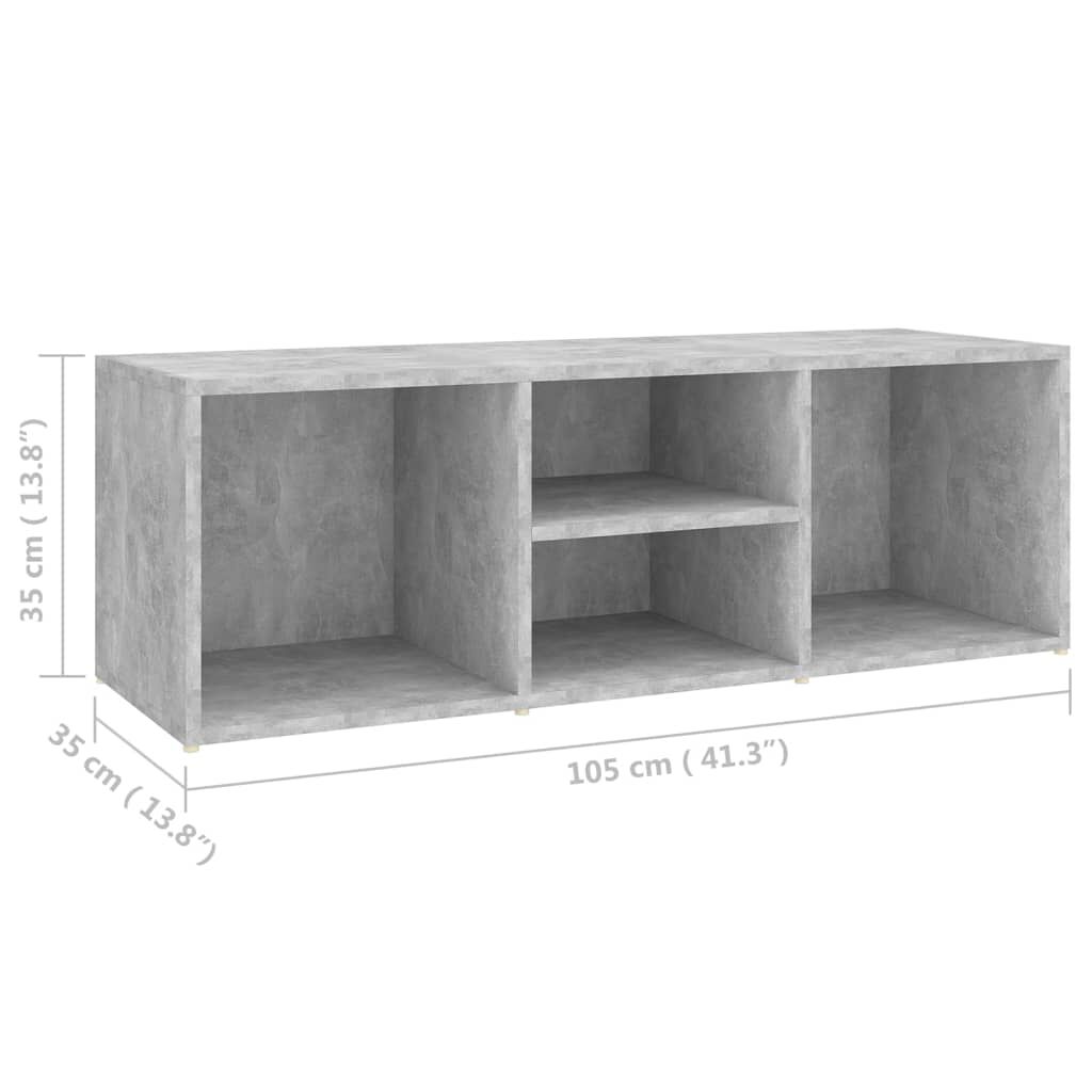 vidaXL Παπουτσοθήκη / Πάγκος Γκρι Σκυρ. 105x35x35 εκ. από Επεξ. Ξύλο