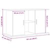 vidaXL Βάση Ενυδρείου Artisan Δρυς 101x41x58 εκ. από Τεχνητό Ξύλο