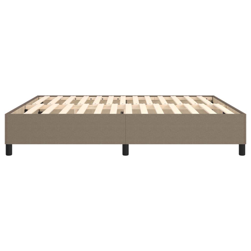 vidaXL Σκελετός Κρεβατιού Χωρίς Στρώμα Taupe 160x200 εκ. Υφασμάτινο