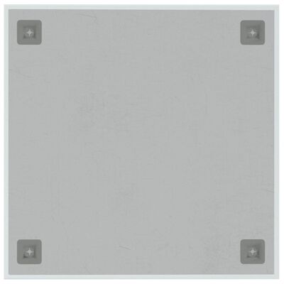 vidaXL Πίνακας Επιτοίχιος Μαγνητικός Λευκός 40 x 40 εκ. Ψημένο Γυαλί