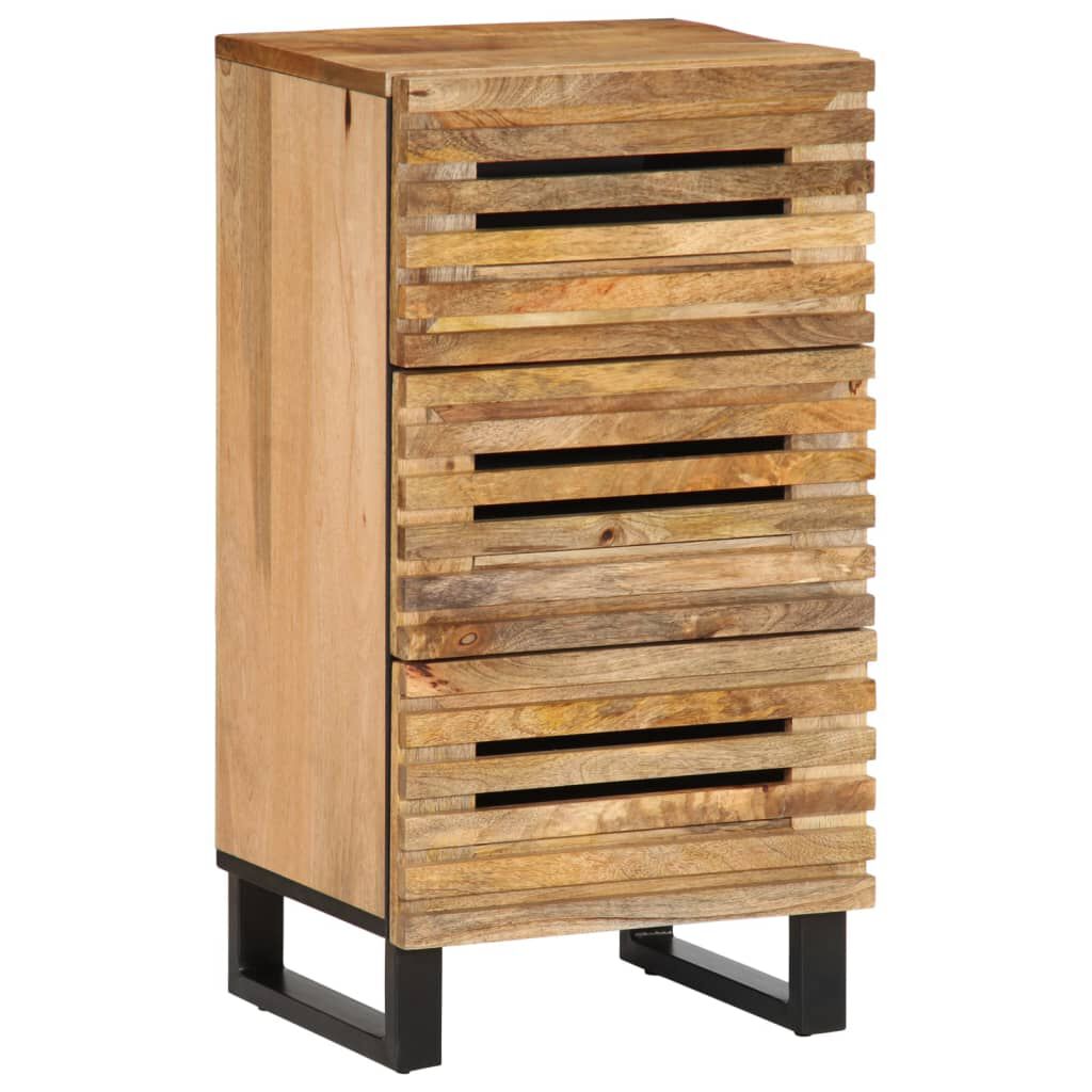 vidaXL Ντουλάπι 40 x 34 x 75 εκ. από Μασίφ Ακατέργαστο Ξύλο Μάνγκο